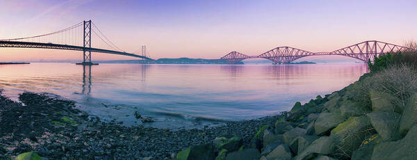 Tranquility Poster featuring the photograph The Forth Bridges by Daniele Carotenuto Photography