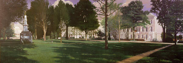 Usc Poster featuring the painting University of South Carolina Horseshoe 1984 by Blue Sky