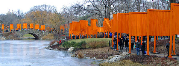 Christo And Jeanne-claude Poster featuring the photograph Rambling Gates by Frank Winters