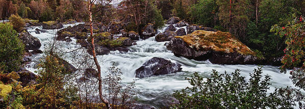 Landscape Poster featuring the photograph Valdolla River by A A