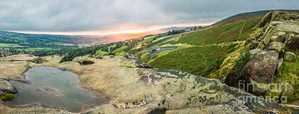 Airedale Poster featuring the photograph Sunrise in Ilkley #1 by Mariusz Talarek