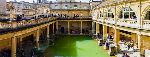 Bath Poster featuring the photograph The Roman Baths by Colin Rayner