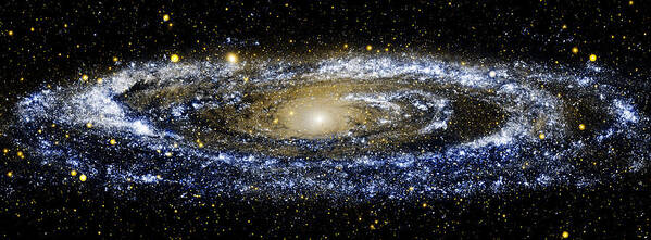 Andromeda Galaxy Poster featuring the photograph Andromeda Galaxy enhanced by Weston Westmoreland