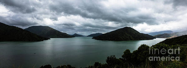 Charlotte Sound Poster featuring the photograph Charlotte Sound panorama by Sheila Smart Fine Art Photography