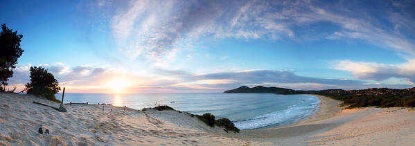 Forster Poster featuring the photograph Forster One Mile Beach by Nicholas Blackwell