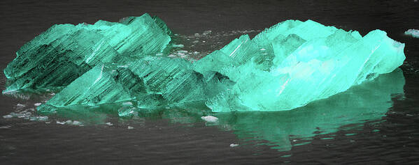 Alaska Poster featuring the photograph Green Iceberg by Jason Brooks