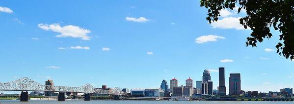 Louisville Poster featuring the photograph Louisville Waterfront Panoramic by Stacie Siemsen