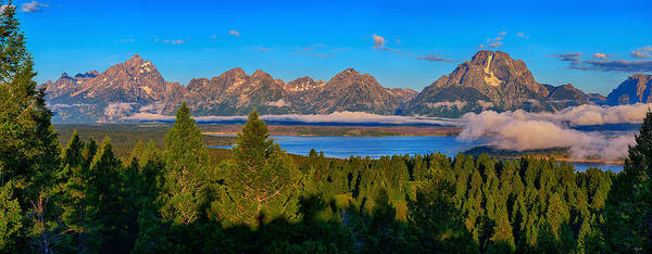 Tetons Poster featuring the photograph Majestic Tetons by Greg Norrell