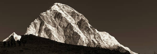 Nepal Poster featuring the photograph Morning Climb to Kala Patthar by Owen Weber