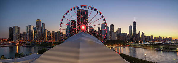 Chicago Poster featuring the photograph Navy Pier by Raf Winterpacht