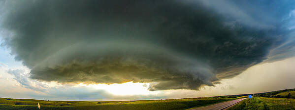 Nebraskasc Poster featuring the photograph Red Cloud Nebraska Supercell by NebraskaSC