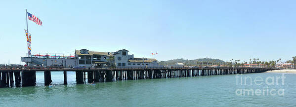 American Flag Poster featuring the photograph Stearns Wharf 2 by Joe Lach