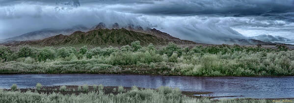 Landscape Poster featuring the photograph Storm Over the Sandias by Michael McKenney