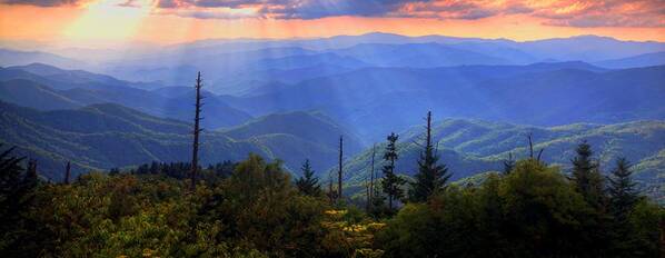 Nature Poster featuring the photograph Surreal Smokies by Doug McPherson