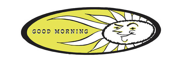 Bright Poster featuring the drawing Good Morning Sun #1 by CSA Images