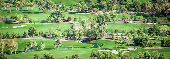 Golf Poster featuring the photograph Beautiful Aerial Of A Golf Resort In Las Vegas Nevada #3 by Alex Grichenko