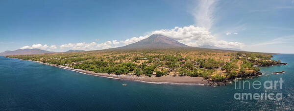 Amed Poster featuring the photograph Bali panorama by Didier Marti