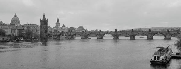 Charles Bridge Poster featuring the photograph Charles Bridge in Prague by Mark Duehmig