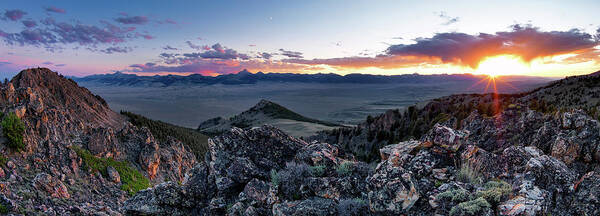 Idaho Scenics Poster featuring the photograph East Central Idaho Sunset by Leland D Howard