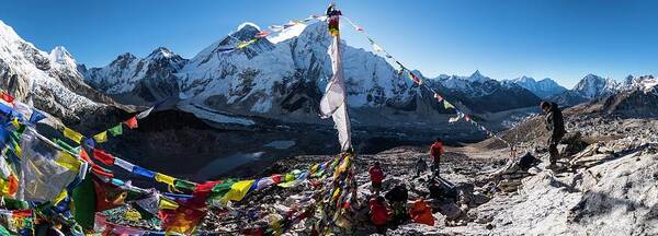 Mount Poster featuring the photograph Everest Base Camp From Kala Patthar by Owen Weber