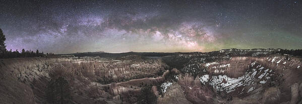 Brycecanyon Poster featuring the photograph Starry Night At Bryce Canyon by Etsuya Morita