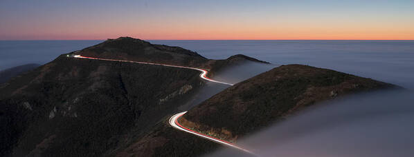 #curatethis1x Poster featuring the photograph Sunset At Slacker Hill, Sausalito, Ca by Jinghua Li