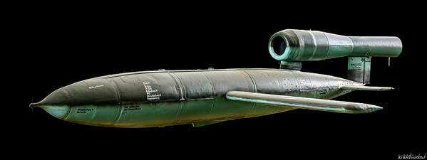 V-1 Poster featuring the photograph V-1 Flying Bomb by Weston Westmoreland
