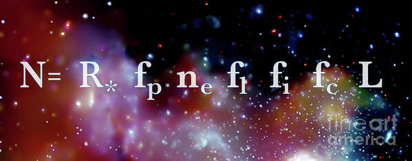 Physics Poster featuring the photograph The Drake Equation by Monica Schroeder
