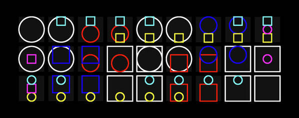 Circle Poster featuring the drawing Circuare Colour - Alphabet by Revad Codedimages