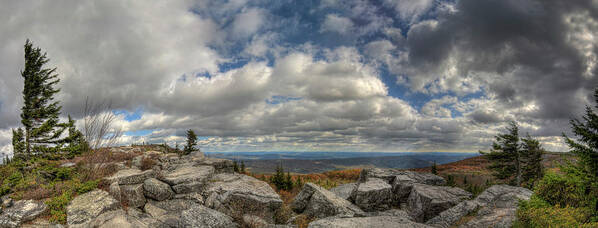 Monongahela Poster featuring the photograph Dolly Sods Wilderness Panorama by Carolyn Hutchins