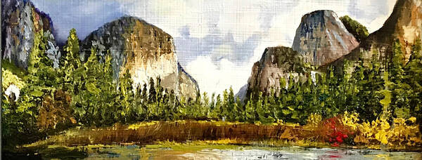 El Capitan Poster featuring the painting El Capitan by Shawn Smith