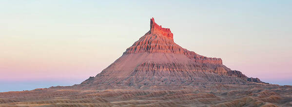 Factory Butte Poster featuring the photograph Factory Butte Panorama by Wasatch Light