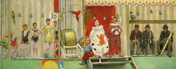 Fernand Pelez Poster featuring the painting Grimaces And Misery, The Acrobats, 19th century by Fernand Pelez