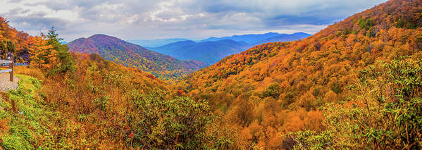 Hogpen Gap Poster featuring the photograph Hogpen Gap Panorama by James C Richardson