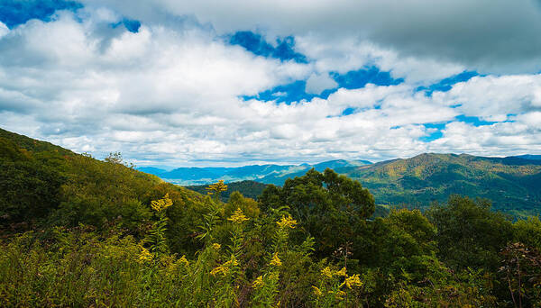 Blue Ridge Parkway Poster featuring the photograph Great Smoky Mountains #1 by Raul Rodriguez