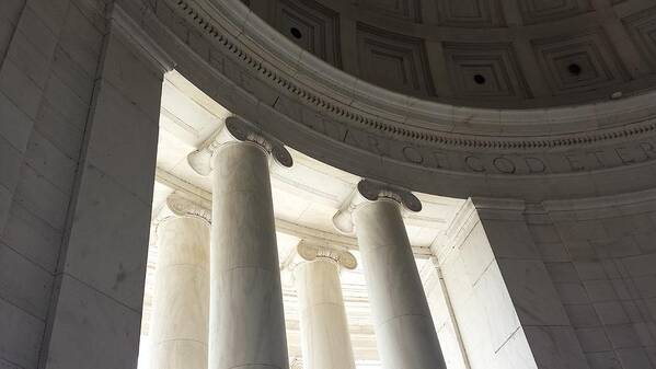 Declaration Of Independence Poster featuring the photograph Jefferson Memorial Architecture by Kenny Glover