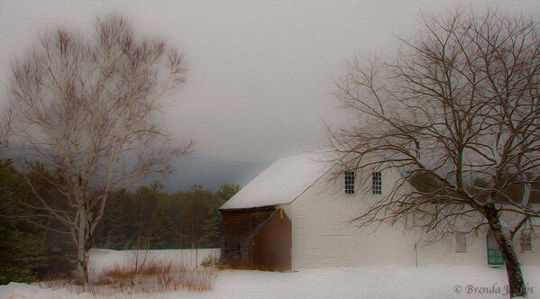 Barn Doors Poster featuring the photograph Melvin Village Barn #1 by Brenda Jacobs