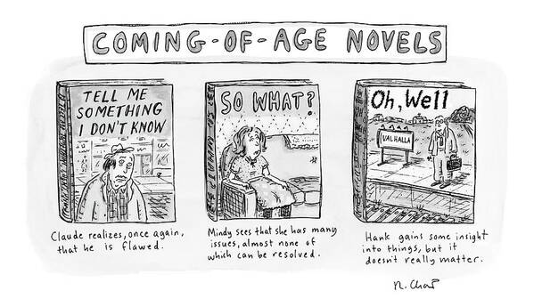 Life Poster featuring the drawing New Yorker June 11th, 2007 by Roz Chast