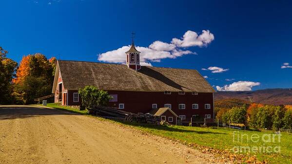 Mad River Poster featuring the photograph Classic Vermont Foliage. by New England Photography