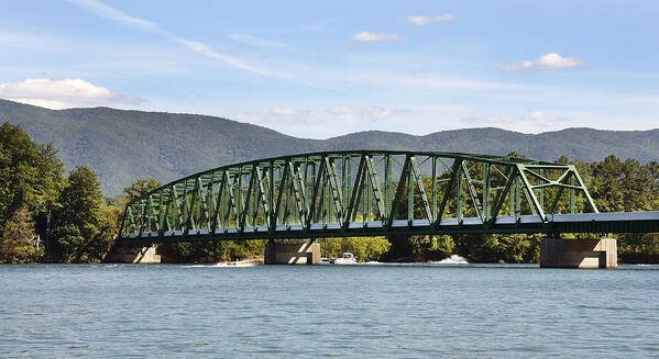 421 Bridge Poster featuring the photograph 421 Bridge Over South Holston Lake - Tennessee by Brendan Reals