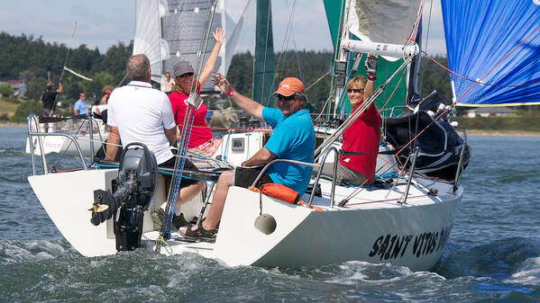 Youth Poster featuring the photograph Whidbey Island Race Week #99 by Steven Lapkin