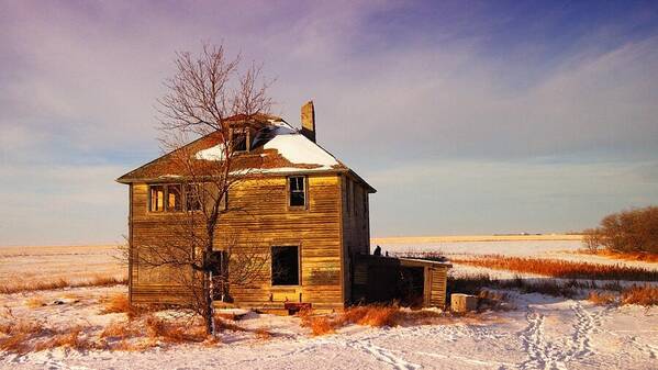 Abandoned Poster featuring the photograph Abandoned House by Jeff Swan