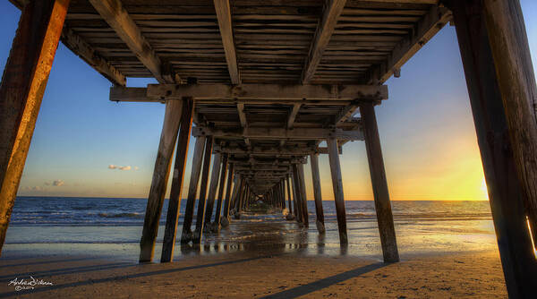 Jetty Poster featuring the photograph Below the Jetty by Andrew Dickman