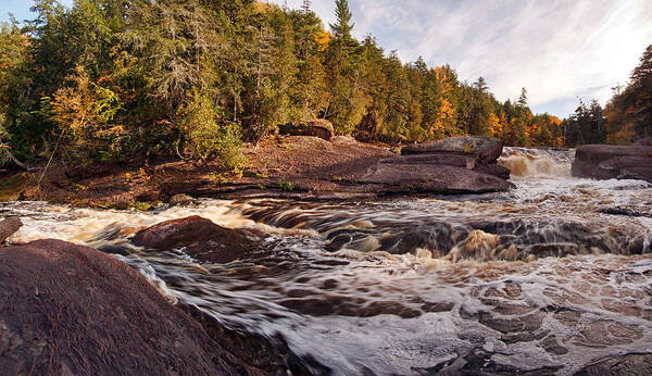 Sandstone Waterfall Poster featuring the photograph Black River Bend by Theo OConnor