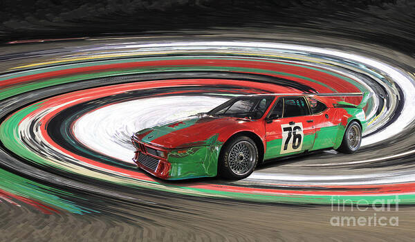  1979 Poster featuring the photograph BMW M1 by Warhol by Roger Lighterness