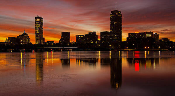 Boston Poster featuring the photograph Boston Dawn by Ken Stampfer