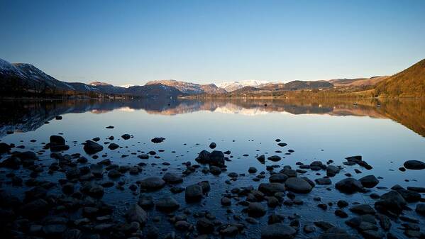 Ullswater Poster featuring the photograph Clear Morning on Ullswater by Stephen Taylor