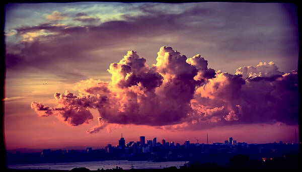 Sydney Poster featuring the photograph Clouds rolling by Andrei SKY