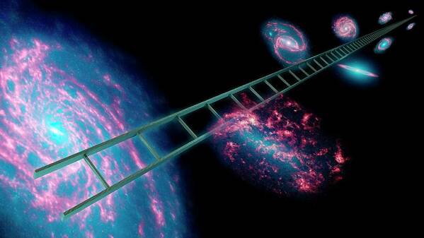 Artwork Poster featuring the photograph Cosmic Distance Ladder by Nasa/jpl-caltech