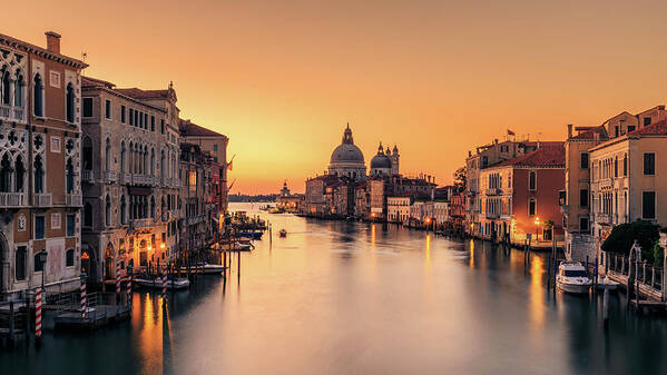 Venice Poster featuring the photograph Dawn On Venice by Eric Zhang